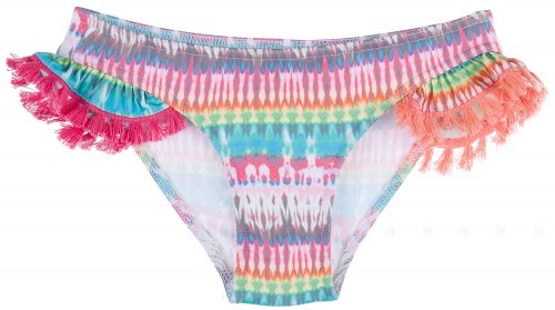 Maricruz Moda Infantil Girls Tie Dye Print Bikini Ruffle Collar