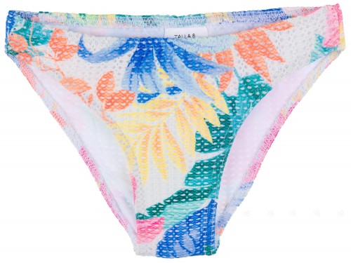 Maricruz Moda Infantil Girls Colourful Floral Print Broderie Bikini