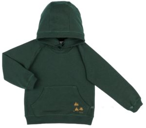 SUDADERA UNISEX ALGODÓN ORGÁNICO VERDE BOTELLA & CAPUCHA DE PLAY UP