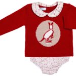 Conjunto Bebé Jersey & Short Canguros Rojo de Foque
