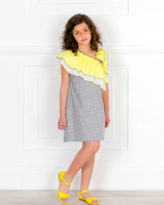 Sandalia Amelia Piel Amarillo de Missbaby