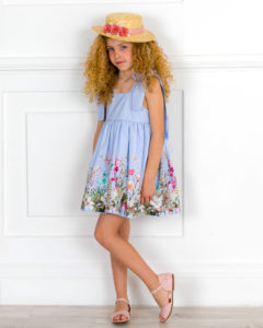Sandalia Amelia Piel Rosa Empolvado de Missbaby