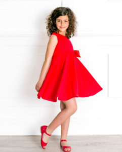 Sandalia Amelia Piel Rojo de Missbaby