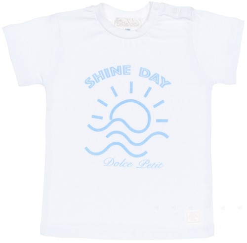 Camiseta Bebé Niño Algodón Sunshine Blanco