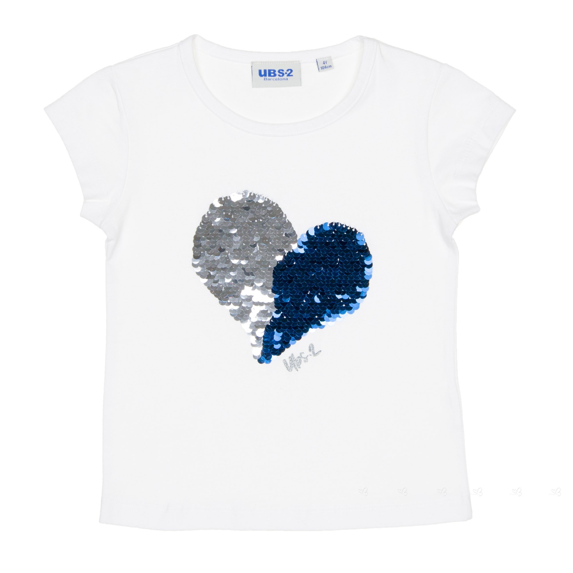 UBS2 Camiseta Corazón Lentejuelas Reversibles | Missbaby Camiseta corazón de lentejuelas reversibles |