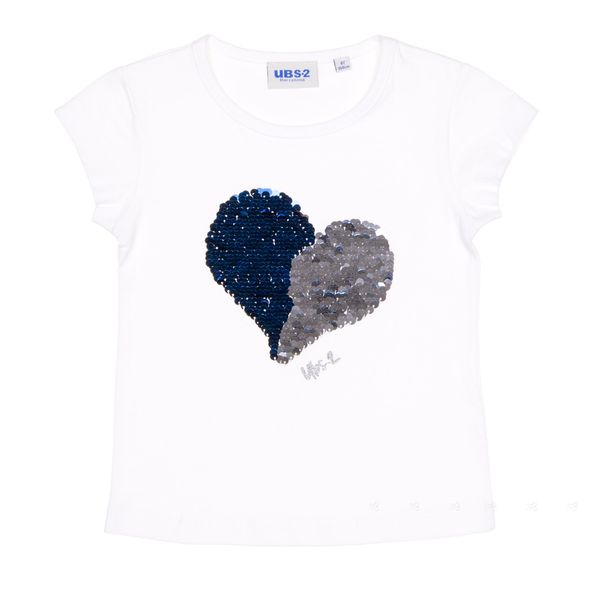 UBS2 Camiseta Corazón Lentejuelas Reversibles | Missbaby Camiseta corazón de lentejuelas reversibles |