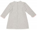 Vestido Tweed Gris & Coral Colección Nieve