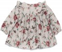 Dolce Petit Conjunto Bebé Algodón Estampado Floral & Espiga Gris 