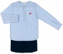 Conjunto Niño Camisa Rayas & Short Marino