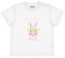 Camiseta Niño Blanca Dibujo Liebre