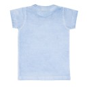 Camiseta Let´s Go Travel Efecto Desgastado Azul