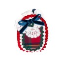 Diadema Tartán Rojo & Marino con Lacito de Terciopelo 