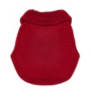 Poncho Punto Cuello Vuelto Guinda 