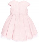 Abel & Lula Vestido Niña Tablas & Jacquard con Flores Rosa Empolvado 