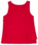 Camiseta Niña Rojo Volante Asimétrico