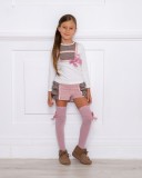Outfit Conjunto Camiseta & Short Rosa Palo Dolce Petit