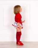 Outfit Conjunto Frenchie & Botines Glitter Rojo