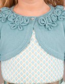Abel & Lula Bolero Niña Tricot Verde Agua