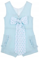 Dadati Mono Corto Niña Lazo Estrellitas Aguamarina