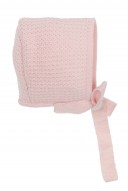 Capota Lana Merino Rosa  & Pompones