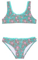 Bikini Estampado Fondo Marino Verde Agua