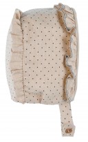 Conjunto 3 Piezas Bebé Niña Topitos Beige Tostado