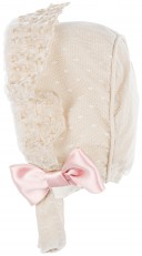 Dolce Petit Jesusito 3 Piezas Tul Plumeti & Bordado Floral Camel