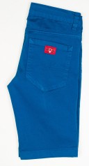 Pantalón Bermuda Niño Algodón Azul