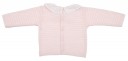 Jersey perlé rosa bebe cuello de volante plumeti