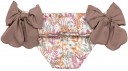 Culetín Estampado Floral Volantes & Lazos Topo