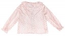 Blusa Cuello Volante Topitos Glitter Rosa