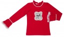 Camiseta Decorada Punto Roma Rojo & Gris