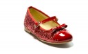 Merceditas de charol y glitter rojo