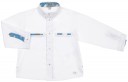 Conjunto Niño Camisa Blanca & Short Azul