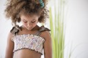 Bikini Estampado Floral & Lazos Topo