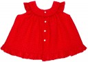 Conjunto Bebé Vestido & Braguita Perforado Rojo