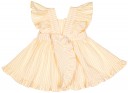 Vestido Niña Volante Rayas Amarillo Blanco 