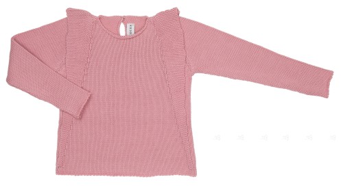 Girls Pale Pink Knitted Sweater