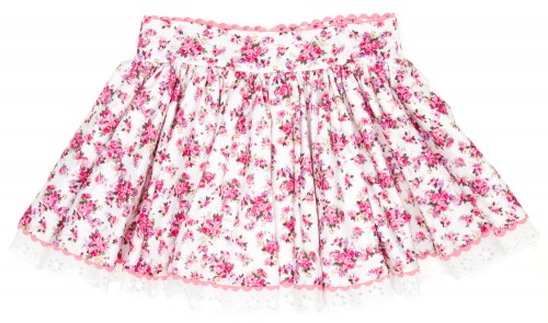 Pink Floral Skirt
