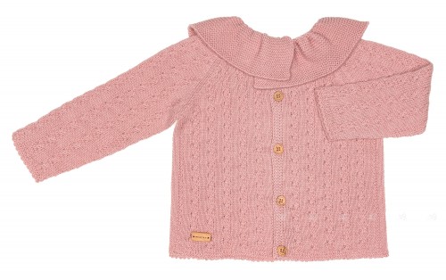 Pale Pink Knitted Sweater & Cardigan 