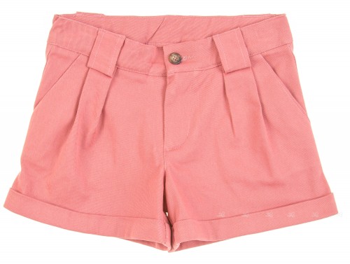 Girls Pink Serge Shorts