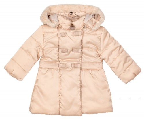 Baby Girls Beige & Padded Jacket