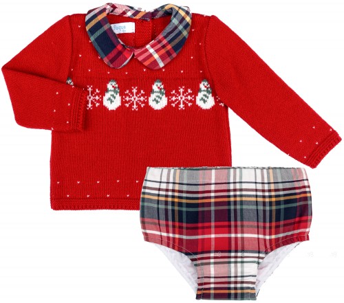 Foque Conjunto Niño Jersey Punto Rojo & Short Cuadros