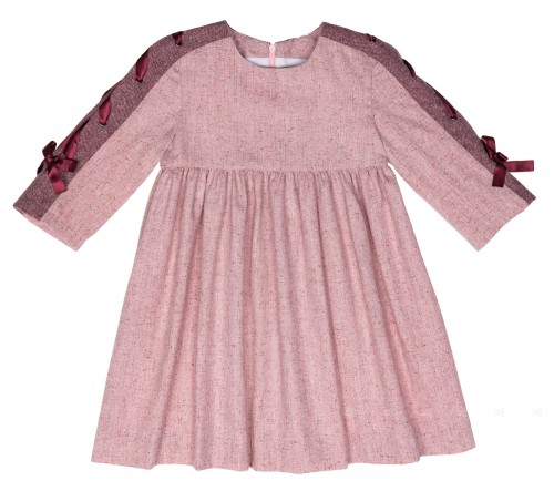 Girls Pink & Burgundy Dress
