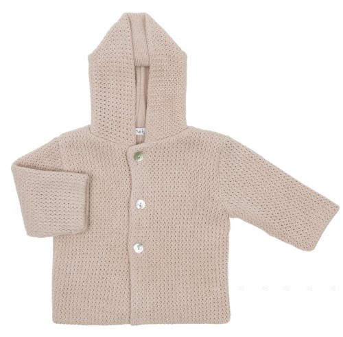 Beige Soft Knitted Pram Coat 