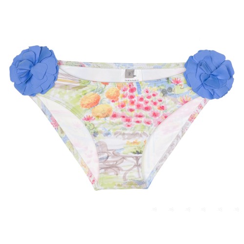 Girls Colourful Floral Print Bikini Bottoms