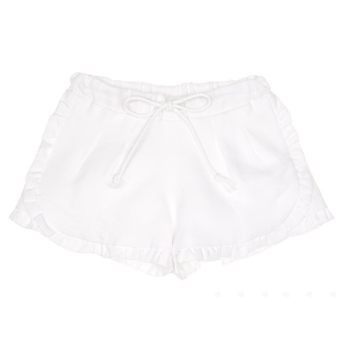 Girls White Shorts 