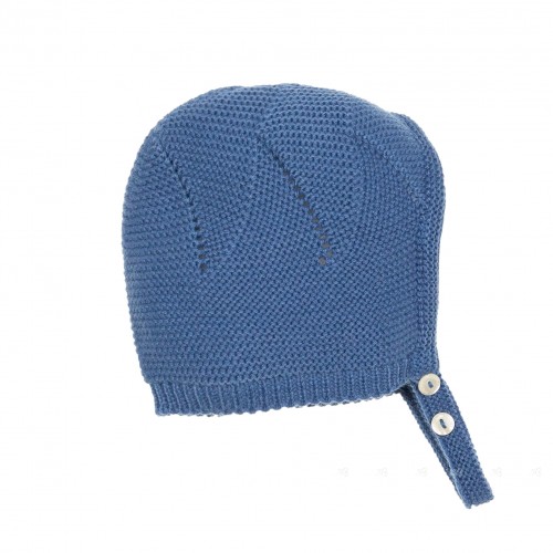 Baby Blue Knitted Bonnet 