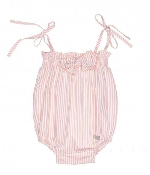 Baby Pale Pink & White Striped Shortie