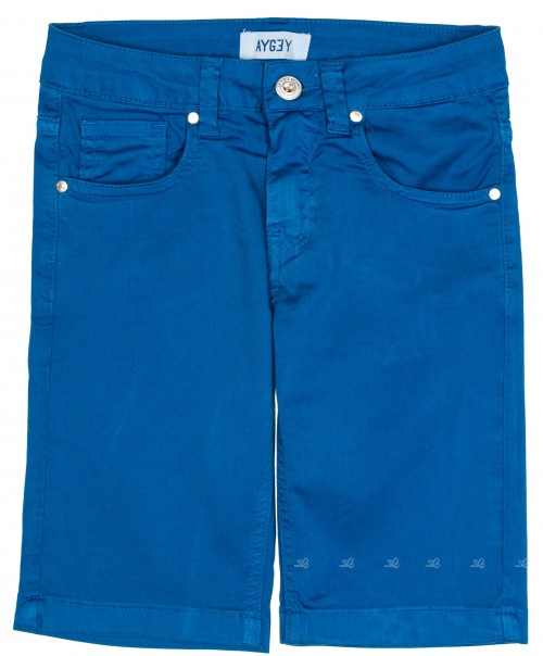 Boys Blue Cotton Shorts 